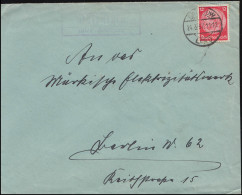 Landpost Basenthin über Gollnow Auf Brief GOLLNOW 24.3.37 - Briefe U. Dokumente