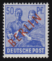 30 Rotaufdruck 50 Pf Postfrisch ** Geprüft - Unused Stamps