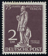 41 Weltpostverein Stephan 2 Mark Postfrisch ** Geprüft - Unused Stamps