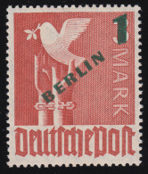 67 Grünaufdruck 1 DM ** Postfrisch - Nuevos