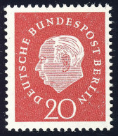 184 Theodor Heuss 20 Pf ** Postfrisch - Ungebraucht