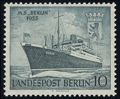 126 Taufe Des Motorschiffes BERLIN 10 Pf ** - Unused Stamps
