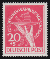69 Währungsgeschädigte 20+5 Pf ** Geprüft - Unused Stamps