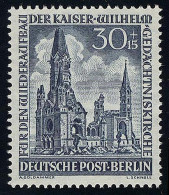 109 Kaiser-Wilhelm-Gedächtniskirche 30+15 Pf, ** - Ungebraucht