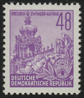 376 XII Fünfjahrplan 48 Pf Wz.2 XII Postfrisch ** - Unused Stamps