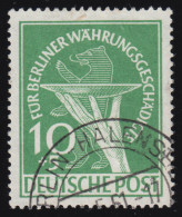 68 Währungsgeschädigte 10+5 Pf O Gestempelt - Used Stamps