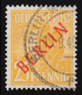 27 Rotaufdruck 25 Pf O Gestempelt - Used Stamps