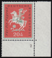 287 Jugend Volkslieder 20+10 Pf ** FN2 - Unused Stamps