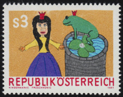 1674 Kindermarke, Schüler Realschule Reutte, Froschkönig, 3 S, Postfrisch ** - Unused Stamps