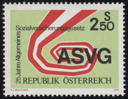 1664 25 Jahre Allgemeines Sozialversicherungsgesetz, Symbolik, 2.50 S, ** - Unused Stamps