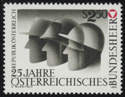 1659 25 J. Österreichisches Bundesheer, Angestellter, Soldat, Arbeiter 2.50 S ** - Unused Stamps