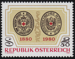 1634 100 Jahre Österreichisches Rotes Kreuz, Siegel 1880/ 1980, 2.50 S, **  - Unused Stamps