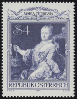 1639 200. Todestag, Kaiserin Maria Theresia, Mit Stephanskrone, 4 S **  - Ungebraucht