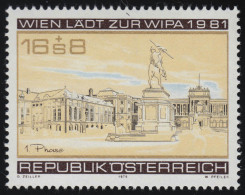 1629 WIPA 1981/ Wien, Heldenplatz, Denkmal, Hofburg, 16 S + 8 S,  Postfrisch ** - Ungebraucht