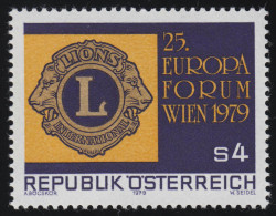 1624 Lions-Europa-Forum, Wien, Emblem Von Lions International, 4 S Postfrisch ** - Ungebraucht