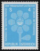 1616 UNO Konferenz Wissenschaft & Technik, Blume Emblem, 4 S, Postfrisch ** - Ungebraucht