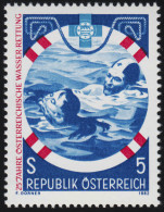 1698 25 Jahre Österreichische Wasserrettung, Rettungsschwimmer 5 S Postfrisch ** - Unused Stamps