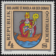 1693 800 Jahre St. Nikola An Der Donau, Wappen, 4 S, Postfrisch ** - Unused Stamps