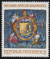 1706 800 Jahre Marktort Gföhl Im Waldviertel, Gemeindewappen, 4 S Postfrisch ** - Neufs