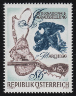 1572 Internationale Jagdausstellung Marchegg, Birkhahn, Jagdtasche Gewehr 6 S ** - Ongebruikt
