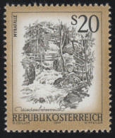 1565 Freimarke: Schönes Österreich, Myrafälle Bei Muggendorf, 20 S Postfrisch ** - Ungebraucht