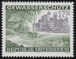 1611 Gewässerschutz, Industriebetrieb Neben Waldlandschaft, 2.50 S Postfrisch ** - Unused Stamps