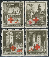 52-55 Rotes Kreuz 1940, Satz Komplett ** Postfrisch - Occupation 1938-45