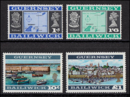 9II Ff Guernsey 1969 - Spezial-Set Mit 9II, 18II, 22B Und 23B, Alle 4 Werte **  - Guernesey