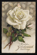 B & R AK Nr. 8741 Weiße Rose Glückwunsch Namenstag OBERHOFEN (Ravensburg) 3.7.31 - Sonstige & Ohne Zuordnung