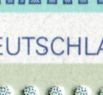 Block 38 SDW Mit PLF Strich Im S Von DEUTSCHLAND In Klappkarte ESSt Berlin 1997 - Plaatfouten En Curiosa