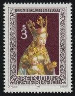 1562 Weihnachten, Die Thronende Maria Mit Kind, Holzplastik, 3 S, Postfrisch ** - Unused Stamps