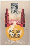 Carte Foire De Paris 1949 - Covers & Documents
