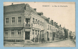 0453  CPA  HIRSON  (Aisne)  La Rue De Charleville -  CAFE DE PARIS   BILLARDS   ++++++++++++++++ - Hirson