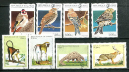 GUINEE - Y&T 1051 F à J Et L à P (animaux, Oiseaux) - Guinea (1958-...)