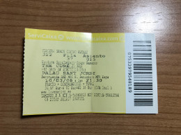 The Cure Ticket Concert Barcelona 10/03/2008 Palau Sant Jordi Entrada - Concerttickets