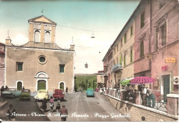 ARRONE (Umbria) Chiesa S. Maria Assunta - Piazza Garibaldi En 1965 - Otros & Sin Clasificación