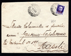 SOMALIA ITALIANA, BUSTA 1931, SASS. 166, MOGADISCIO X NAPOLI - Somalië