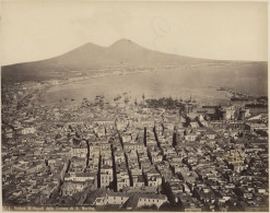 ° ITALIE ° NAPLES - NAPOLI ° Vedula Di Napoli Dalla Certosa Di San Martino ° PORT ° Photo De 1878 ° - Lieux