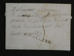 DN16   FRANCE   LETTRE RR 1822  ST VALLIER A GRASSE   +IND 6  +AFF. INTERESSANT +++ - 1801-1848: Précurseurs XIX