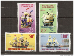 PA - 1965 - N° 32 à 35**MNH - Navires D'autrefois - Gabon