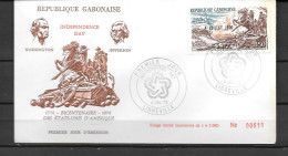 FDC - 1976 - 200 Ans Indépendance Des Etats-Unis - 7 - Gabon (1960-...)