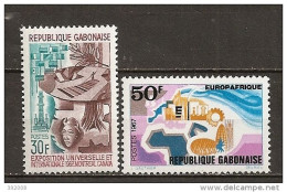 1967 - N° 217 à 218**MNH - Exposition Internationale De Montréal - Europafrique - Gabon