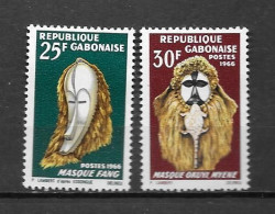 1966 - N° 189 + 190 **MNH - Festival Mondial Des Arts Nègres - Gabon (1960-...)