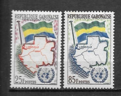 1961 - N° 151 + 152**MNH - Admission à ONU - Gabon (1960-...)