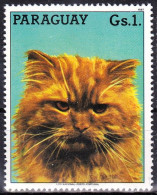 Timbre-poste Dentelé Neuf** - Chat Persan Hommage Au Chat - 361 (Yvert Et Tellier) - 4049 (Michel) - Paraguay 1987 - Paraguay