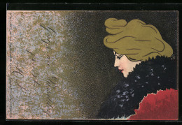 AK Junge Frau Mit Blondem Haar, Jugendstil  - Other & Unclassified