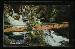 AK Myrafälle, Wasserfall Mit Brücke  - Sonstige & Ohne Zuordnung