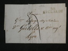 DN16   FRANCE   LETTRE RR 1835  ST CLAUDE  A  LYON   +  +AFF. INTERESSANT +++ - 1801-1848: Voorlopers XIX