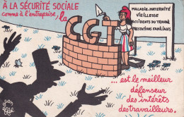 POLITIQUE(SATIRIQUE) SECURITE SOCIALE(DE GAULLE) - Satirische