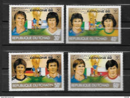 TCHAD - 399 E à 399 H **MNH - 1982 – Espagne